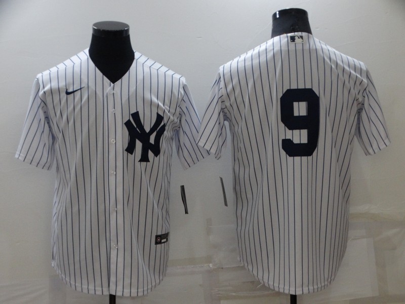 Men's New York Yankees Roger Maris #9 White Name Jersey